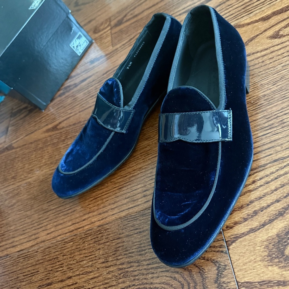 Saks Fifth Avenue Velvet Loafers